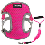 Nylon Mesh Reflective Dog Harness.