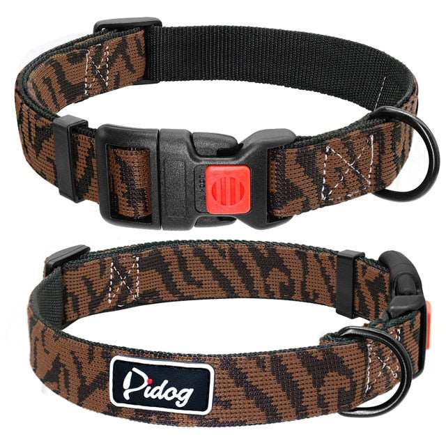 leopard print dog collar