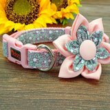 Dog Flower Adjustable Collar.