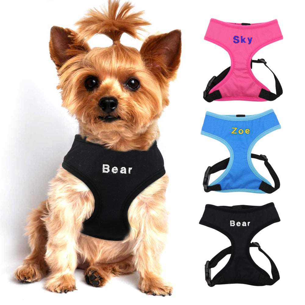 Personalized Nylon Pet Harness.
