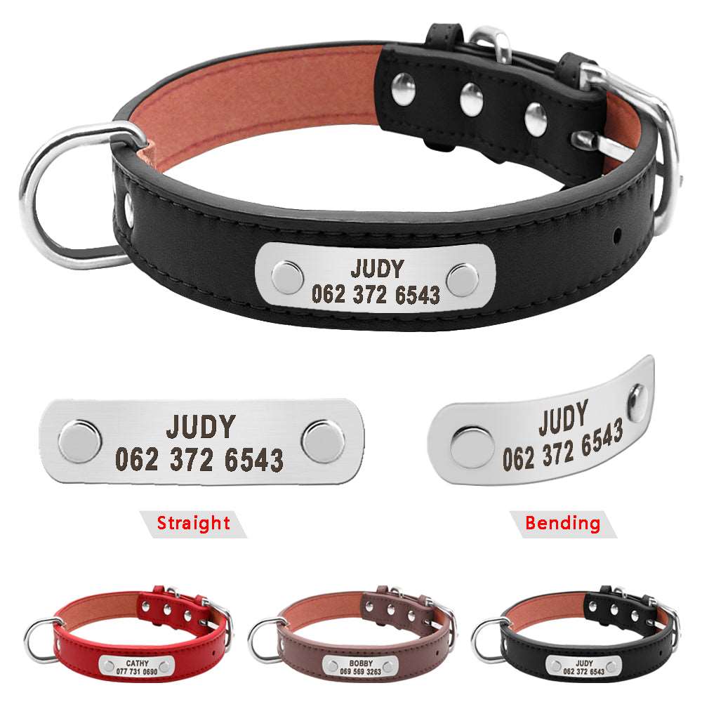 Customized Leather Pet Collar.