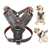 Large Dogs Genuine Leather Harness.