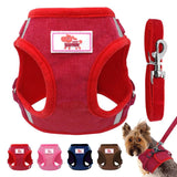 Breathable Mesh Dog Harness Set.