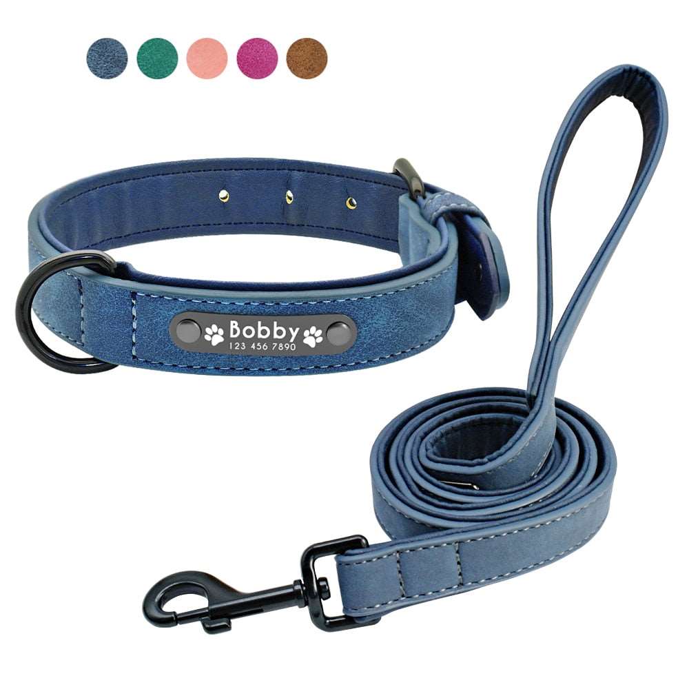 Personalized Leather Dog Leash.