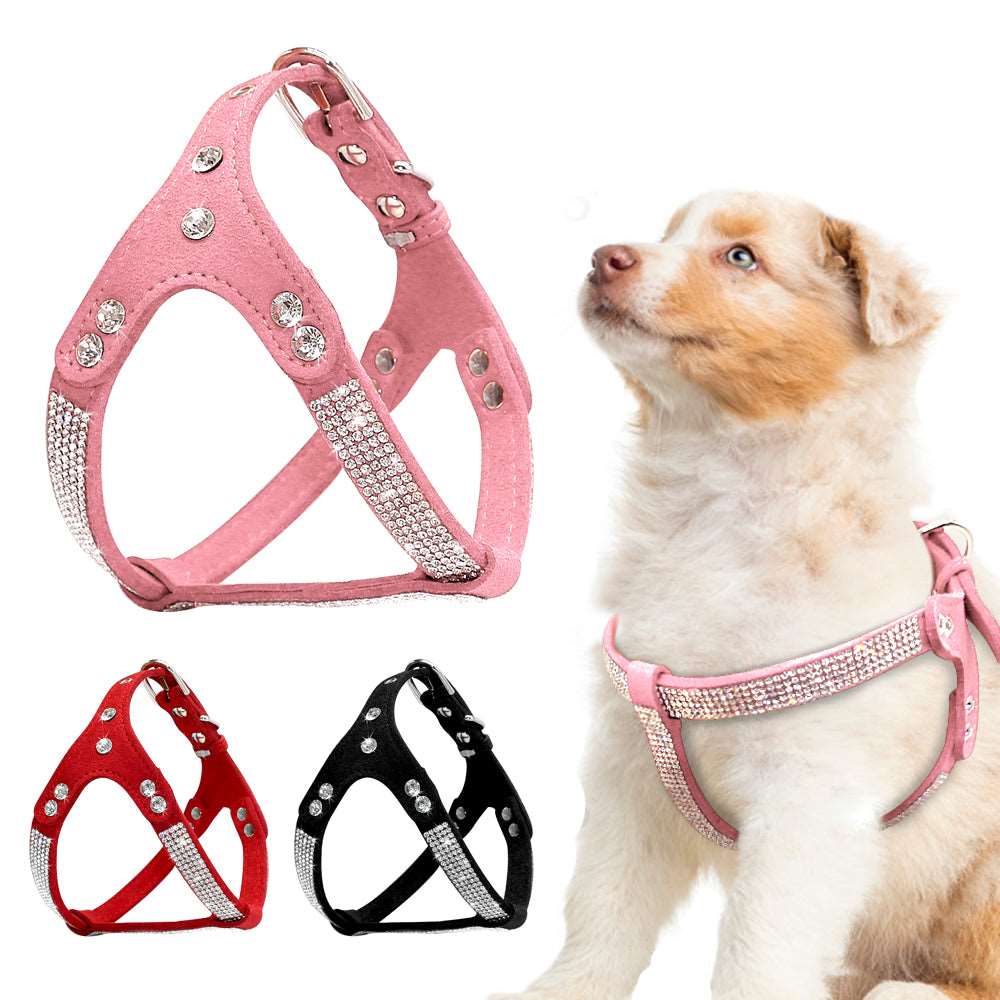 Rhinestone Dog Harness.