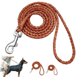 Rolled Braided Dog Leash.