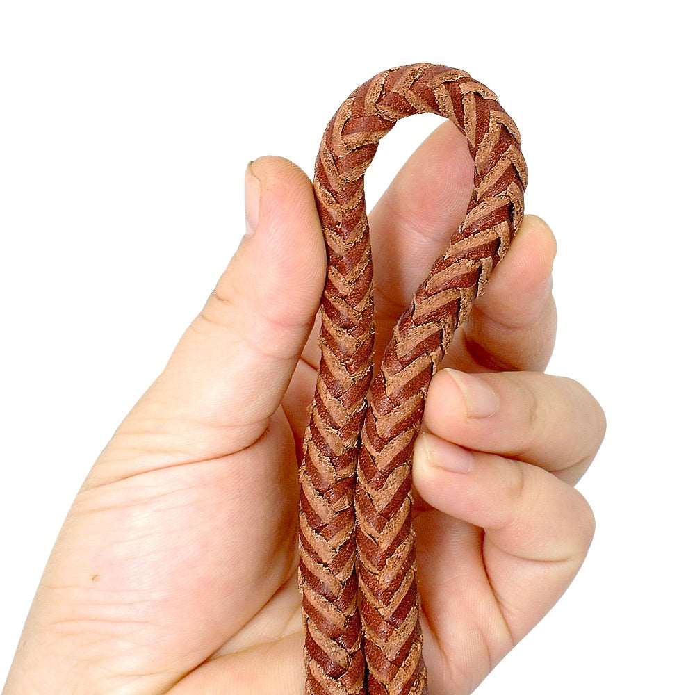 Rolled Braided Dog Leash.