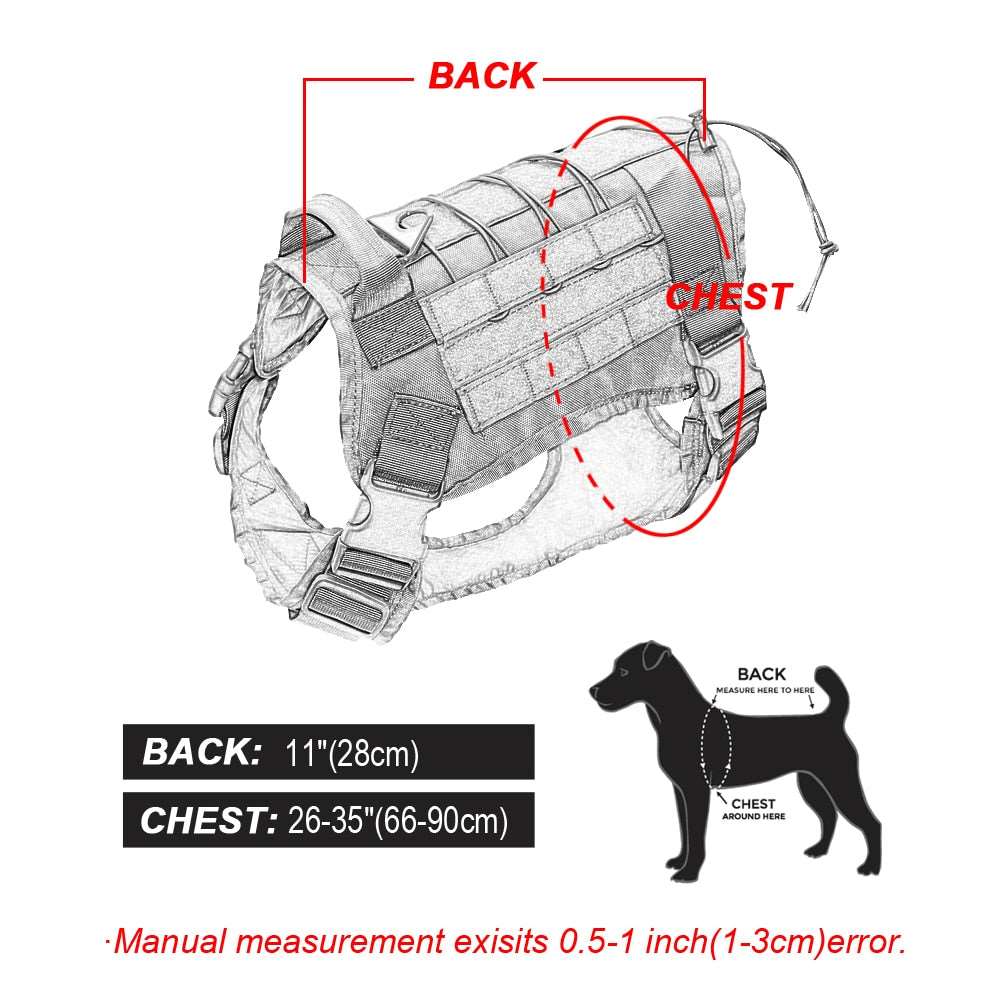 Military Tactical Dog Harness.