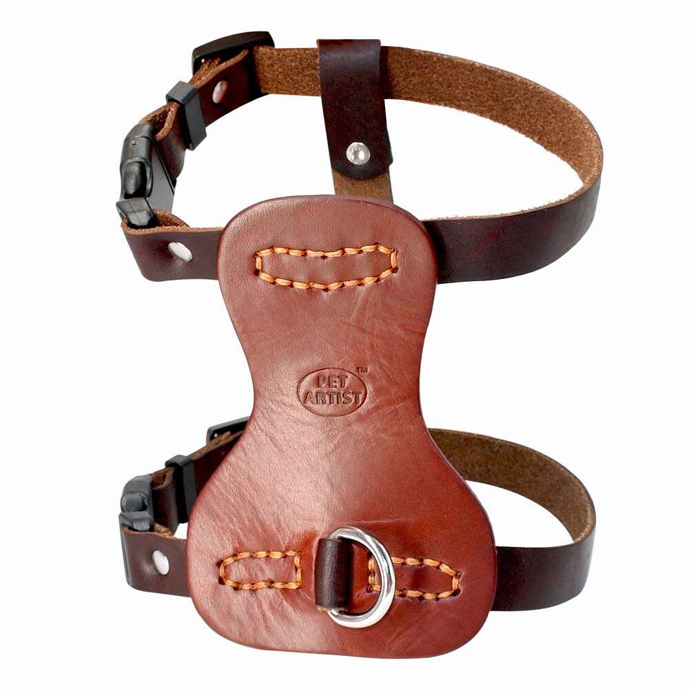 Genuine Leather Dog Harness.