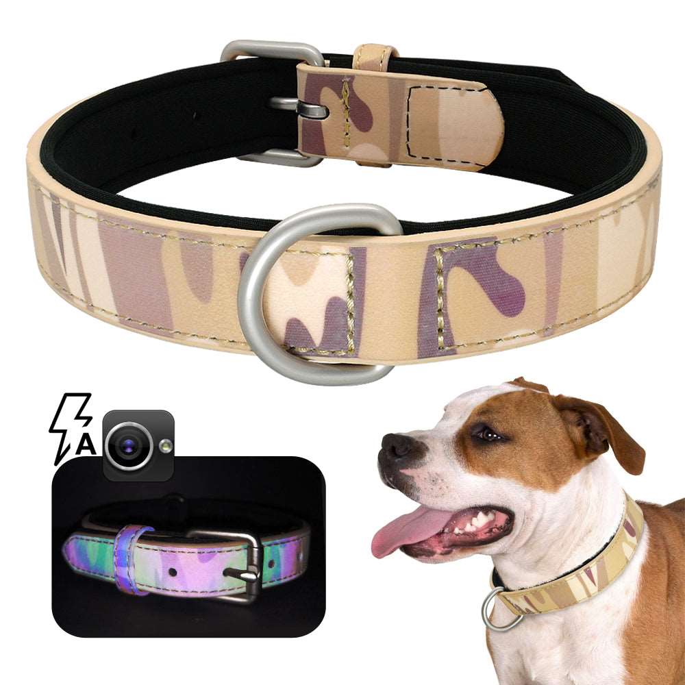 Adjustable Dog Leather Collar.