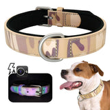 Adjustable Dog Leather Collar.