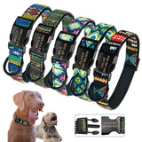 Printed Plaid Dog Collar.