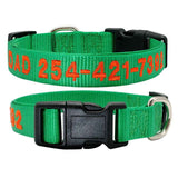 Dog Personalized Nylon Collar.