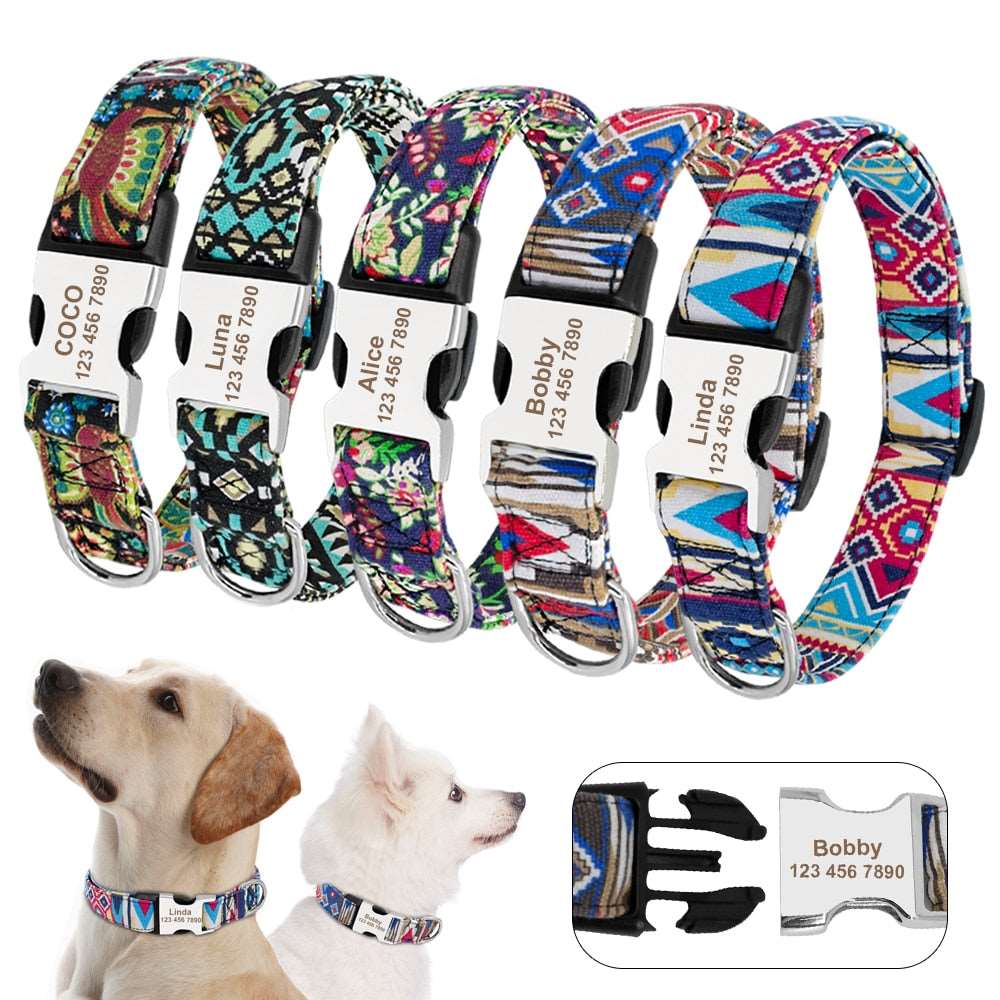 Printed Custom Dog Collar.
