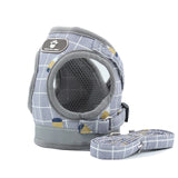 Striped Adjustable Dog Harness With Leash.