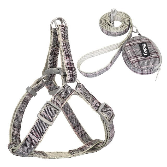 Checkered puppy Harness