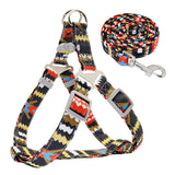 Tribal Style Adjustable Dog Harness Set.