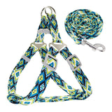 Tribal Style Adjustable Dog Harness Set.