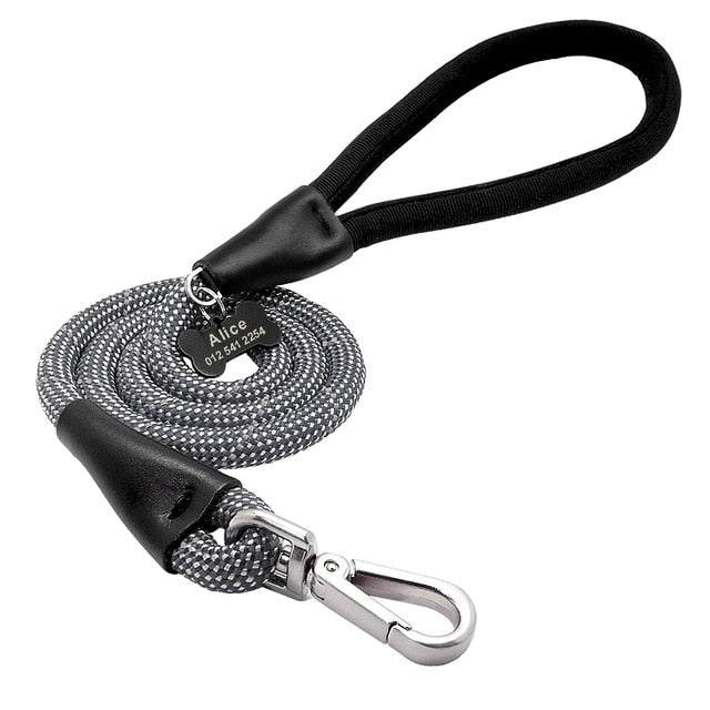 Nylon Reflective Dog Lead Rope.