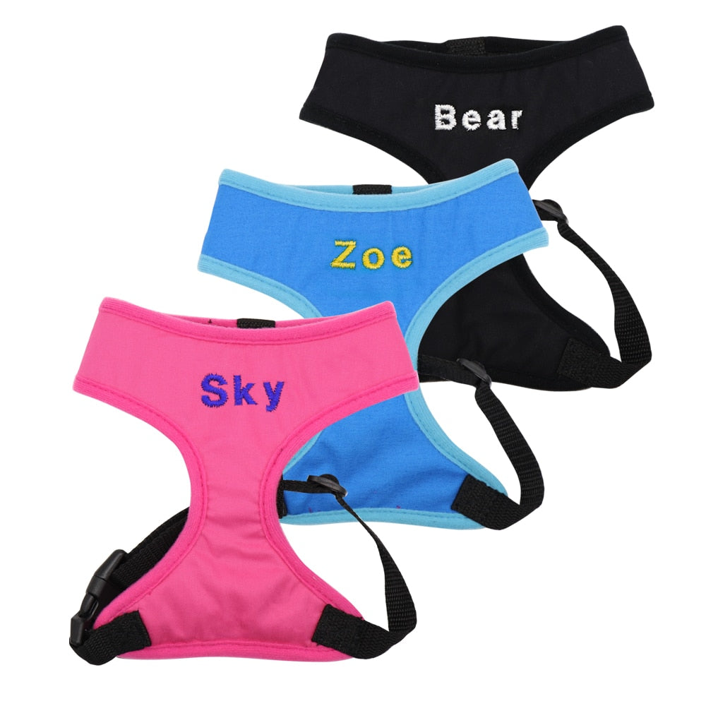 Personalized Nylon Pet Harness.