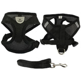 Black Trim Dog Mesh Harness.
