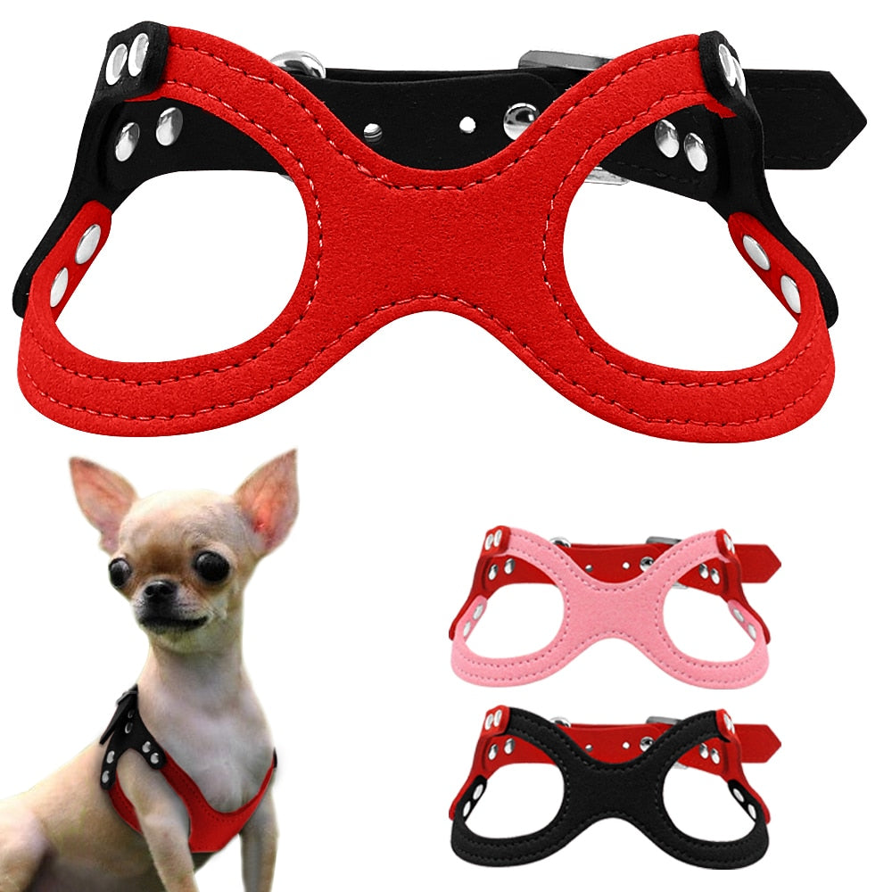 Soft Suede Leather Harness.