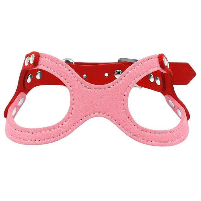 Soft Suede Leather Harness.