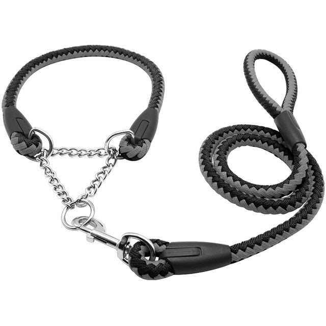 Braided Dog Collar Leash.