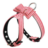 Bowknot Plaid Dog Harness.