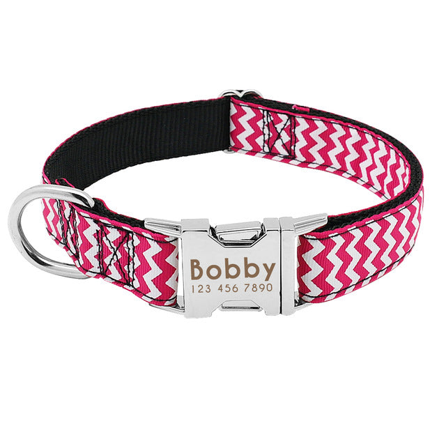 Personalized Reflective Dog Collar.