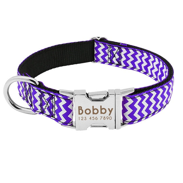 Personalized Reflective Dog Collar.