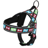 Bone & Paw Print Dog Harness.