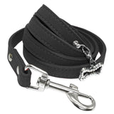 Soft Leather Dog Leash.