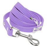 Soft Leather Dog Leash.