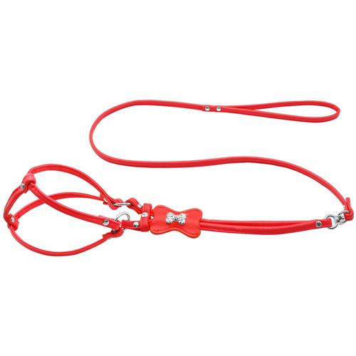 Leather Diamante Bling Dog Harness.