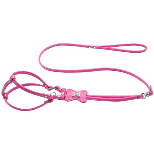 Leather Diamante Bling Dog Harness.