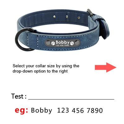 Personalized Leather Dog Leash.