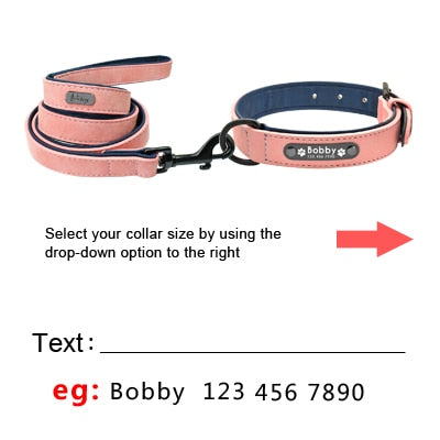 Personalized Leather Dog Leash.