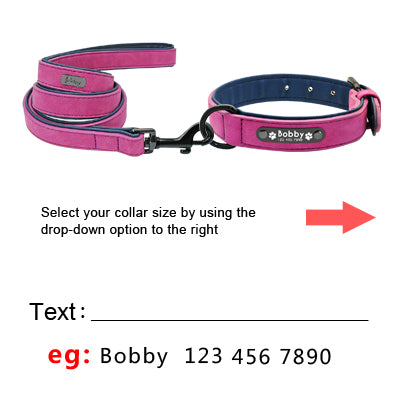 Personalized Leather Dog Leash.