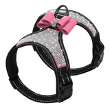 Full Rhinestone Dog Harness.
