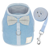 Cat Vest Harness With Bowknot Mesh