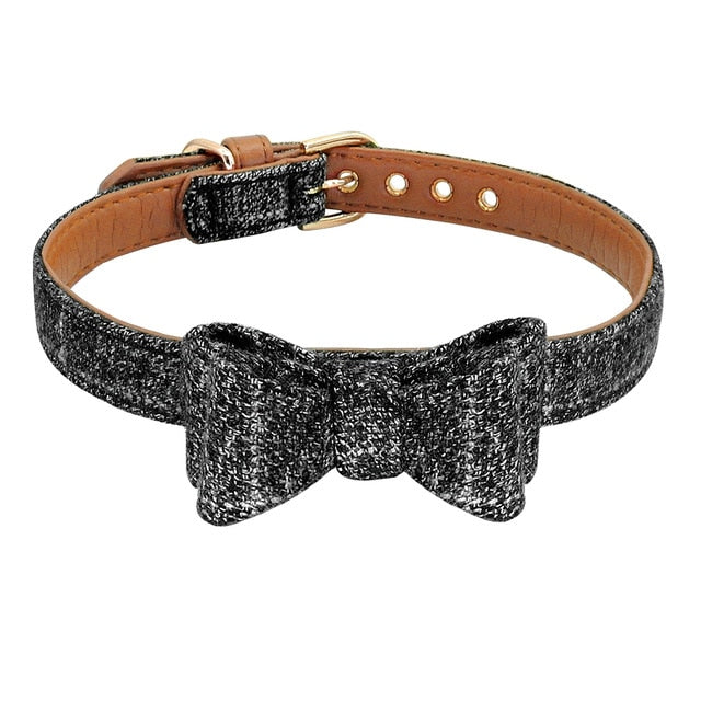 Adjustable Bowknot Dog Collar.