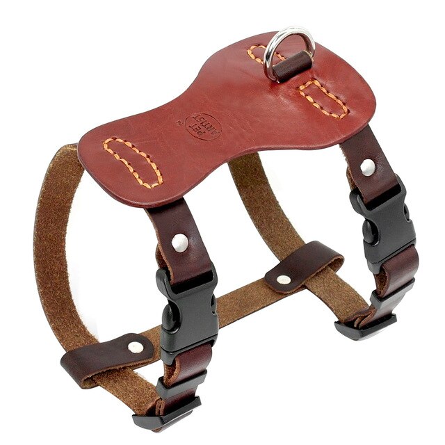 Genuine Leather Dog Harness.