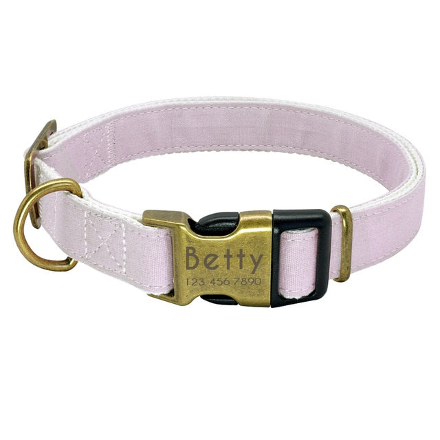 Personalized Nylon Dog Collar.