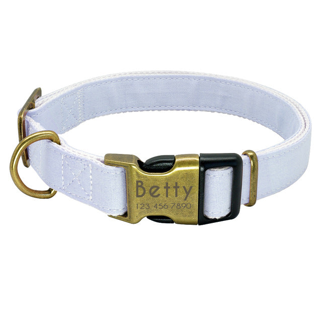 Personalized Nylon Dog Collar.