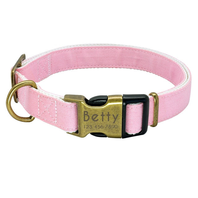 Personalized Nylon Dog Collar.