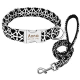 Printed Personalized Dog Leash Set.