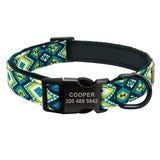 Printed Plaid Dog Collar.