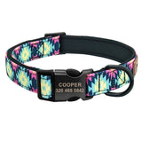 Printed Plaid Dog Collar.
