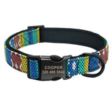 Printed Plaid Dog Collar.